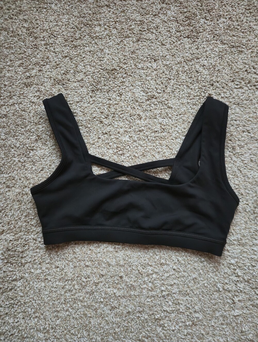 Blogilates Black Cross-Back Sports Bra